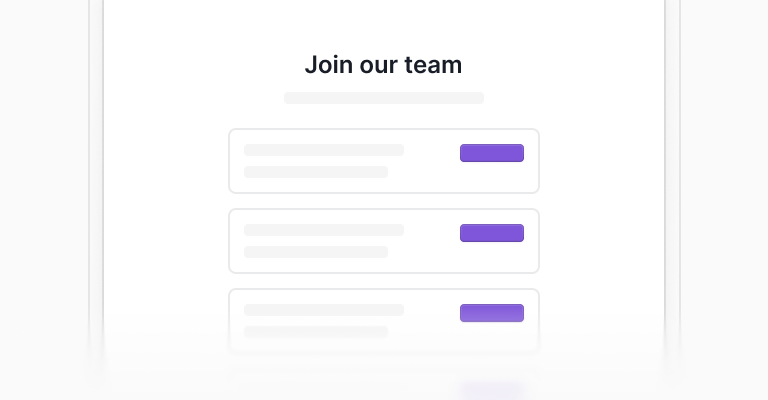 Careers sections
